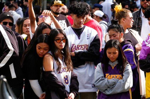 Tributes Build Outside Arena Known As House That Kobe Built