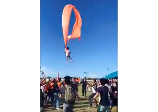 3-year-old girl safe after being lofted by kite in Taiwan