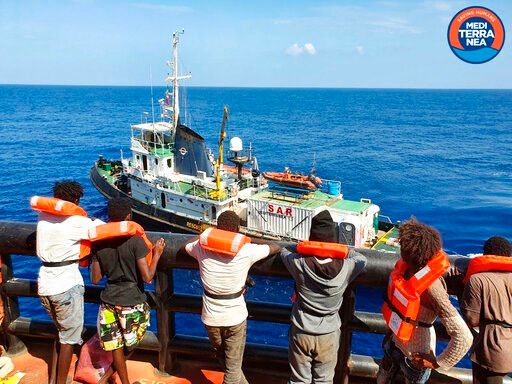 Humanitarian ship takes 27 migrants from Danish tanker