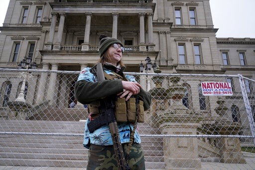 Small numbers of protesters gather at fortified US capitols - Vimarsana News