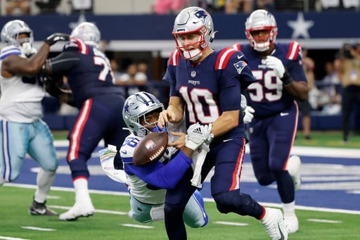 Cowboys capitalize on Mac Jones turnovers in 38-3 rout of Patriots