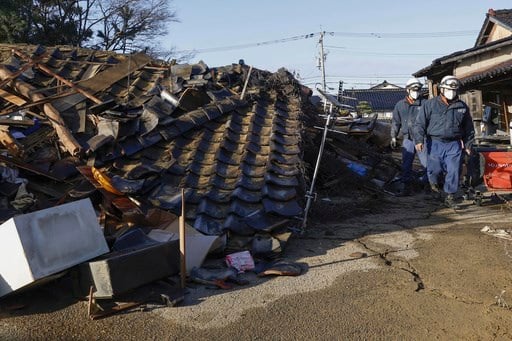 Powerful earthquakes leave at least 48 dead in Japan