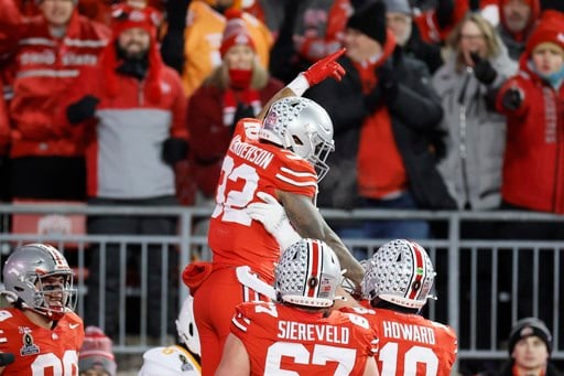 Howard Throws 2 TD Passes To Smith To Help Ohio State Rout Tennessee 42 ...