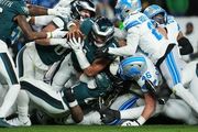 Jalen Hurts' lone touchdown leads Eagles to 16-9 victory over Lions in lackluster offensive game