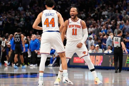 Jalen Brunson returns after missing two games with ankle sprain, leads Knicks past Mavericks 113-111