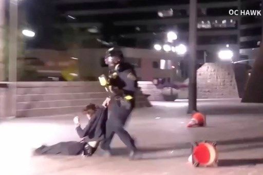 Demonstrator injured after federal agent fired projectile from close range during California protest