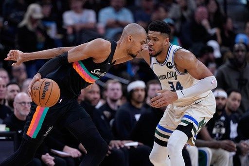 Wembanyama shaves head, shines brightly in leading Spurs past Antetokounmpo, Bucks