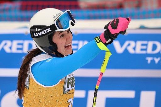Nicol Delago earns Italy's ski team another win as home Olympics near. Lindsey Vonn 3rd in downhill