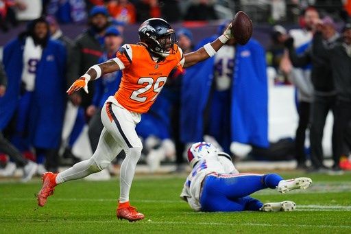 Broncos advance to AFC title game, beating Bills 33-30 after McMillian's INT in overtime