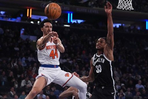 Knicks crush Nets 120-66 to end their 4-game skid with the most lopsided win in franchise history