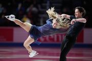 Olympic ice dancers Zingas and Kolesnik lead American sweep in rhythm dance at Four Continents