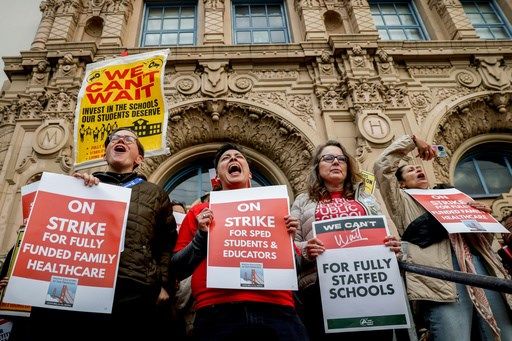 San Francisco public schoolteachers strike over wages and health benefits