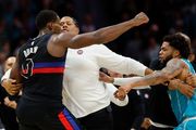 Fight between Pistons and Hornets results in four players being ejected