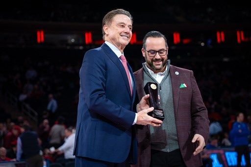 Proud papa Rick Pitino gets another hard-fought milestone win against his 'brilliant' son
