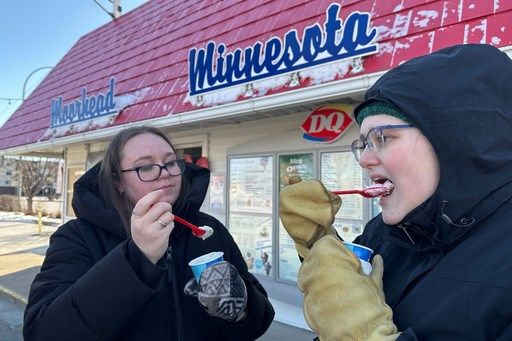 People line up for ice cream treats every March 1 at this Minnesota Dairy Queen. Why? It's tradition